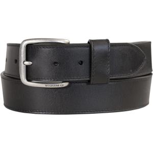 Wolverine Men’s Full Grain Leather | Workwear | Heavy Duty | Durable | Everyday | Classic | Casual | Metal Buckle(Signature – Black)
