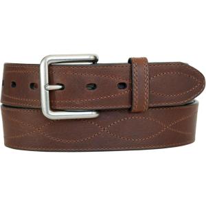 Wolverine Men’s Full Grain Leather | Workwear | Heavy Duty | Durable | Everyday | Classic | Casual | Metal Buckle(Western Figure 8 – Brown)