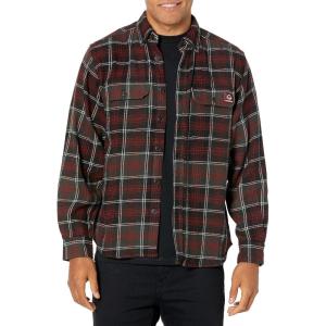 Wolverine Mens Glacier Heavyweight Long Sleeve Flannel(Midnight Blk Pl)