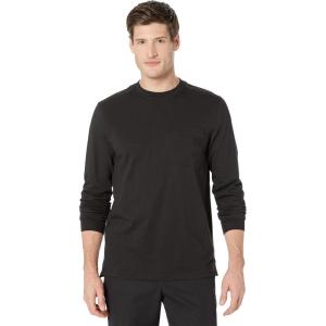 Wolverine Mens Guardian Cotton Long Sleeve Pocket Tee(Black)