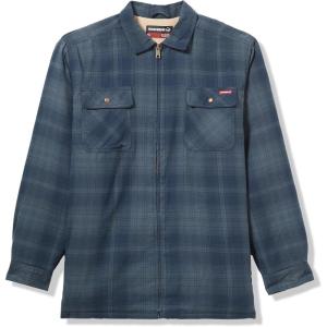 Wolverine Men’s Hastings Sherpa Lined Zip Shirt Jacket(Dk Slate Pl)