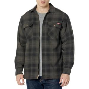 Wolverine Men’s Hastings Sherpa Lined Zip Shirt Jacket(Shadow Gray)