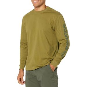 Wolverine Men’s Long Sleeve Graphic Tee(Olive Tree)