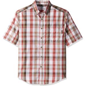 Wolverine Men’s Mortar Short Sleeve Shirt(Brindle Plaid)
