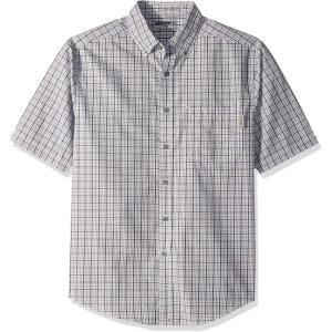 Wolverine Men’s Mortar Short Sleeve Shirt(Light Gray Plaid)