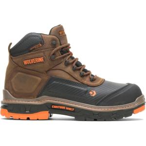 Wolverine Men’s Overpass Composite Toe Waterproof Work Boots(Summer Brown)