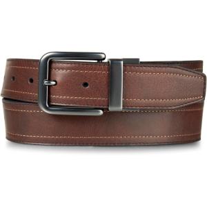 Wolverine Men’s Reversible Full Grain Leather Belt | Heavy Duty | Workwear | Casual | Durable | Metal Buckle(Reversible – Black/Brown)