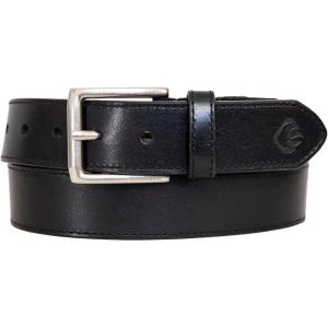 Wolverine Men’s Stretch Leather Belt | Heavy Duty | Utility | Durable | Casual | Classic | Comfort | Metal Buckle(Flex – Black)
