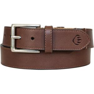 Wolverine Men’s Stretch Leather Belt | Heavy Duty | Utility | Durable | Casual | Classic | Comfort | Metal Buckle(Flex – Brown)