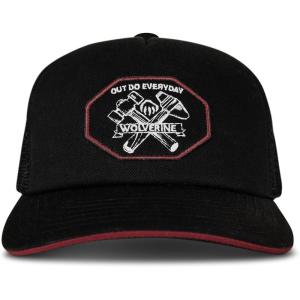 Wolverine Unisex-Adult Trucker Hat Snap Back Baseball Cap for Men and Women, One Size Fits Most(Out Do Everyday Tools – Foam Black)