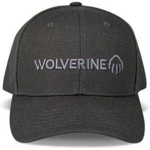 Wolverine Work Hat | Adjustable | Rugged | Durable | Comfort | Workwear | Cotton Canvas(Embroidered Logo – Black)