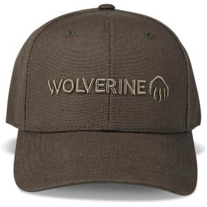 Wolverine Work Hat | Adjustable | Rugged | Durable | Comfort | Workwear | Cotton Canvas(Embroidered Logo – Black Olive)