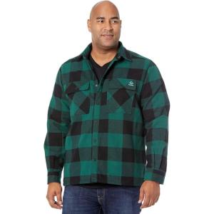 Wolverine mens Forge Heavyweight Flannel Overshirt(Everglade)