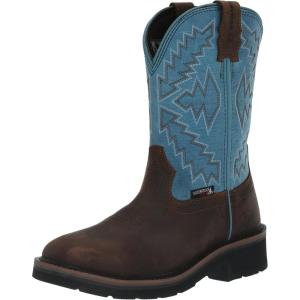 Wolverine womens Women’s Rancher Arrow Waterproof Stell Toe Wellington(Blue)