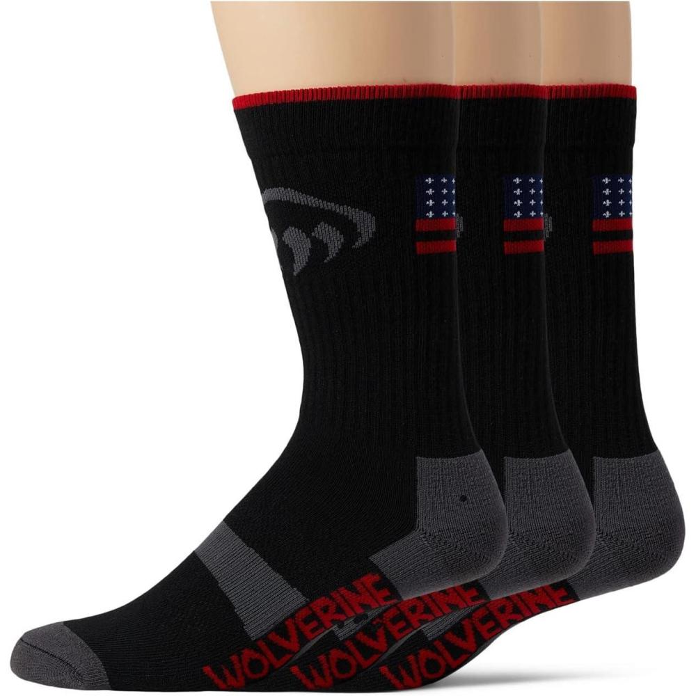 imageWolverine Mens Socks Black Large