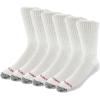 Wolverine Men’s 6 Pack ST Boot Sock White, Large