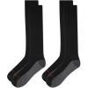 Wolverine Men’s Steel Toe Cotton Work Over the Calf Socks – 2 Pairs – Durable Cushioning(Black)