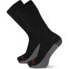 Wolverine Men’s Steel Toe Cotton Work Over the Calf Socks – 2 Pairs – Durable Cushioning(Black)