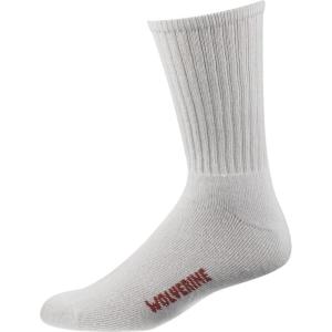 Wolverine 4-pk. Full Cushion Cotton Crew Sock Men’s(White)