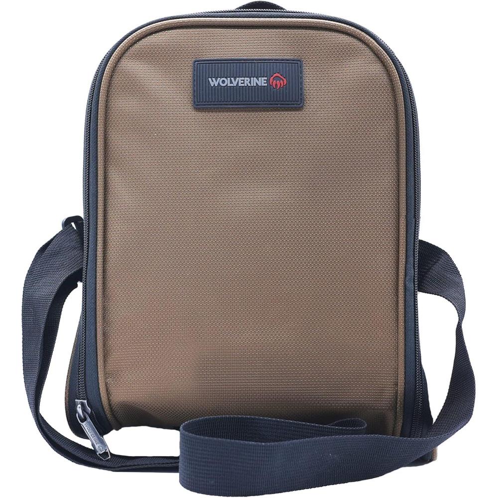 imageWOLVERINE Boot Bag with IndustrialGrade Nailhead Nylon Water and Dirt Resistant Handsfree Carrying Perfect for Storing and Transporting Your Boots to Job SitesChestnut