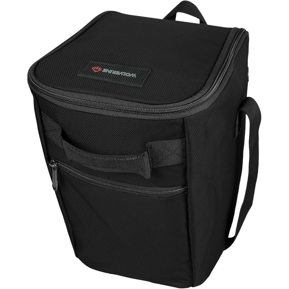 imageWOLVERINE Boot Bag with IndustrialGrade Nailhead Nylon Water and Dirt Resistant Handsfree Carrying Perfect for Storing and Transporting Your Boots to Job SitesBlack