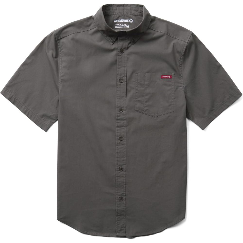 imageWolverine Mens Mortar Short SleeveDark Shadow