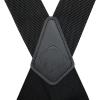 WOLVERINE Suspenders Heavy Duty Utility Workwear Outdoor Stretch Adjustable Durable Rugged(Industrial Nylon – Black)