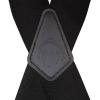 WOLVERINE Suspenders Heavy Duty Utility Workwear Outdoor Stretch Adjustable Durable Rugged(Work Solid – Black)