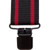 WOLVERINE Suspenders Heavy Duty Utility Workwear Outdoor Stretch Adjustable Durable Rugged(Work Stripe – Black/Red)