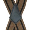 WOLVERINE Suspenders Heavy Duty Utility Workwear Outdoor Stretch Adjustable Durable Rugged(Work Stripe – Chestnut/Black)