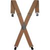 WOLVERINE Suspenders Heavy Duty Utility Workwear Outdoor Stretch Adjustable Durable Rugged(Work Solid – Chestnut)