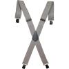 WOLVERINE Suspenders Heavy Duty Utility Workwear Outdoor Stretch Adjustable Durable Rugged(Work Solid – Grey)