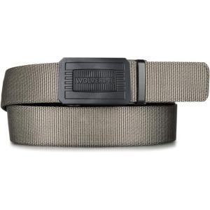 Wolverine Men’s Nylon Webbing Work Belt | Ratchet Buckle | Heavy Duty | Tactical | Utility | Military | Outdoor(Classic – Gunmetal)