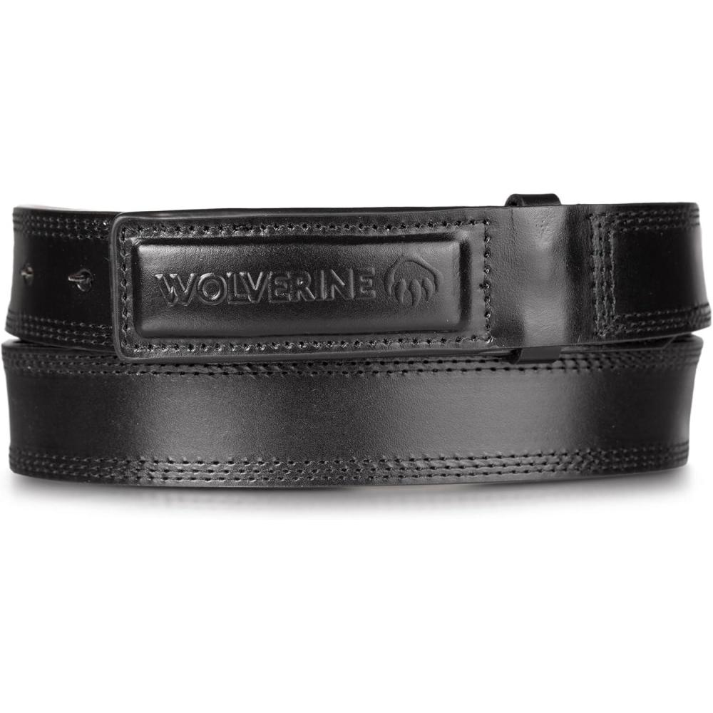 imageWolverine mens Full Grain Leather Belt  Heavy Duty  Utility  Tactical  Rugged  Durable  Metal BuckleBlack