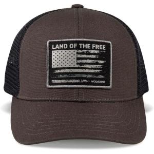 Wolverine America Hat | Adjustable | Flag | Patriot | Ballcap | Durable | American | USA(Land of the Free – Black Olive)