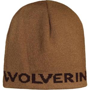 Wolverine Unisex Performance Work Beanie – Durable for Work and Outdoor Adventures (One Size Fits Most)(Knit Logo – Chestnut)