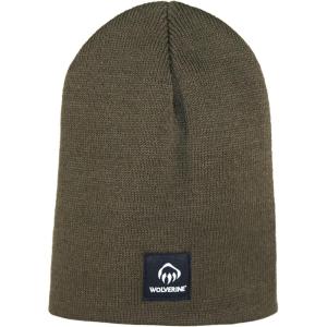 Wolverine Unisex Performance Work Beanie – Durable for Work and Outdoor Adventures (One Size Fits Most)(Knit Work – Dark Olive)